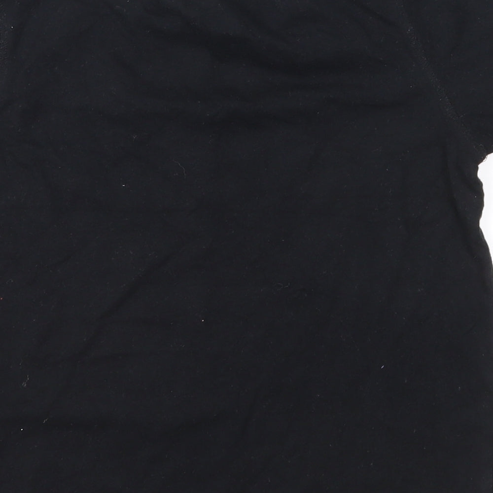 Vertbaudet Boys Black Jersey Basic T-Shirt Size 8 Years