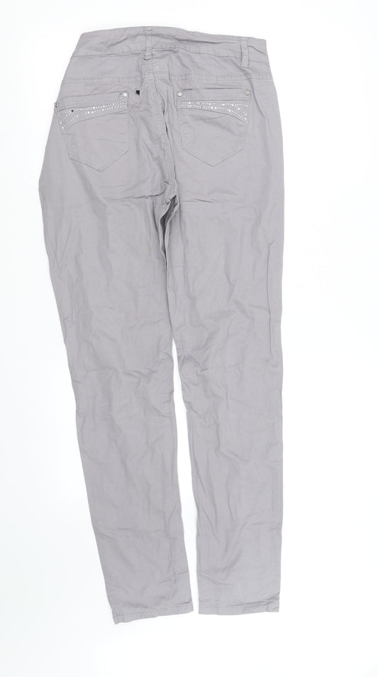 pre worn Womens Grey Trousers Size 14 L32 in