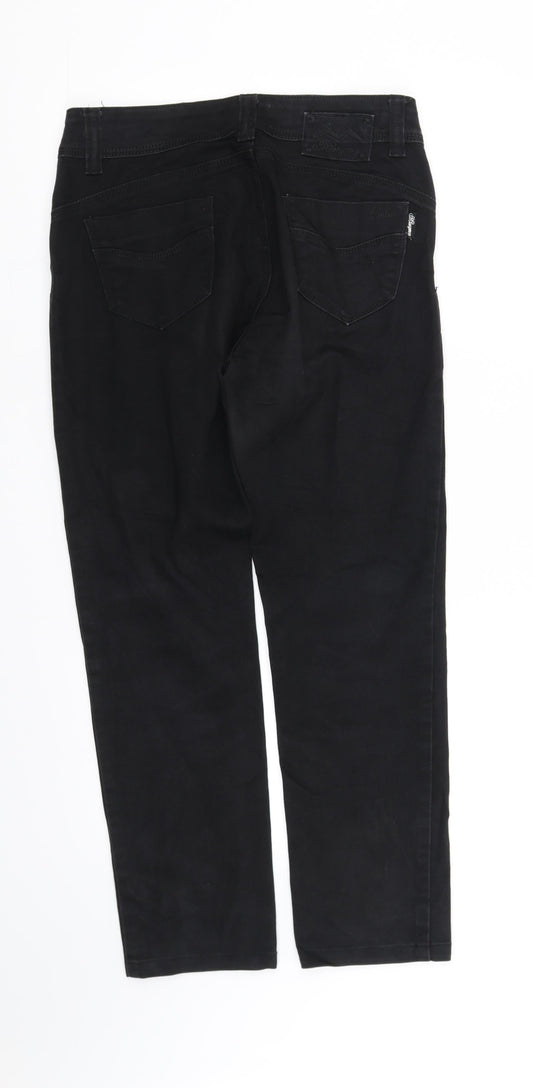 MISSY M Womens Black Trousers Size 10 L29 in