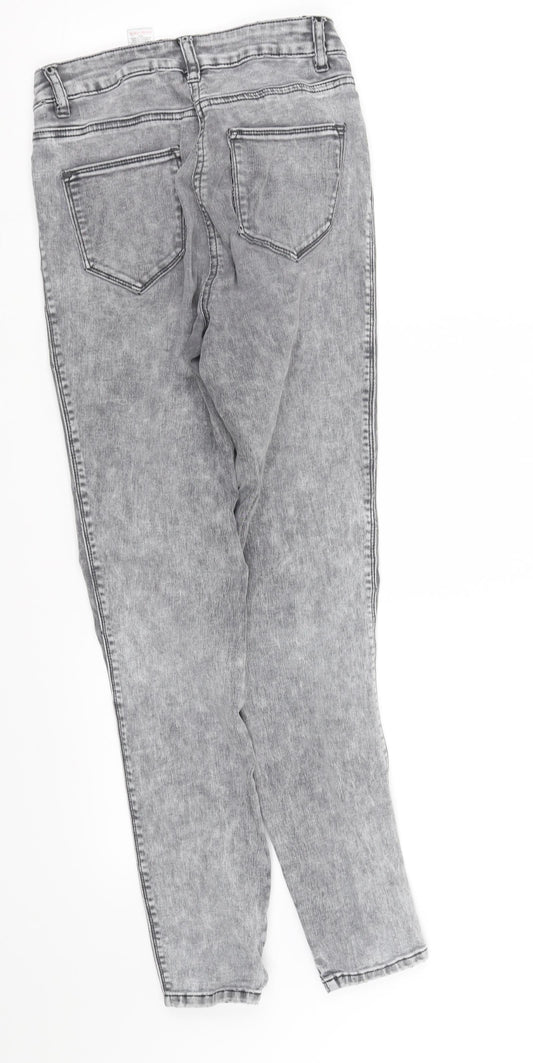 NEXT Womens Grey Straight Jeans Size 6 L29 in