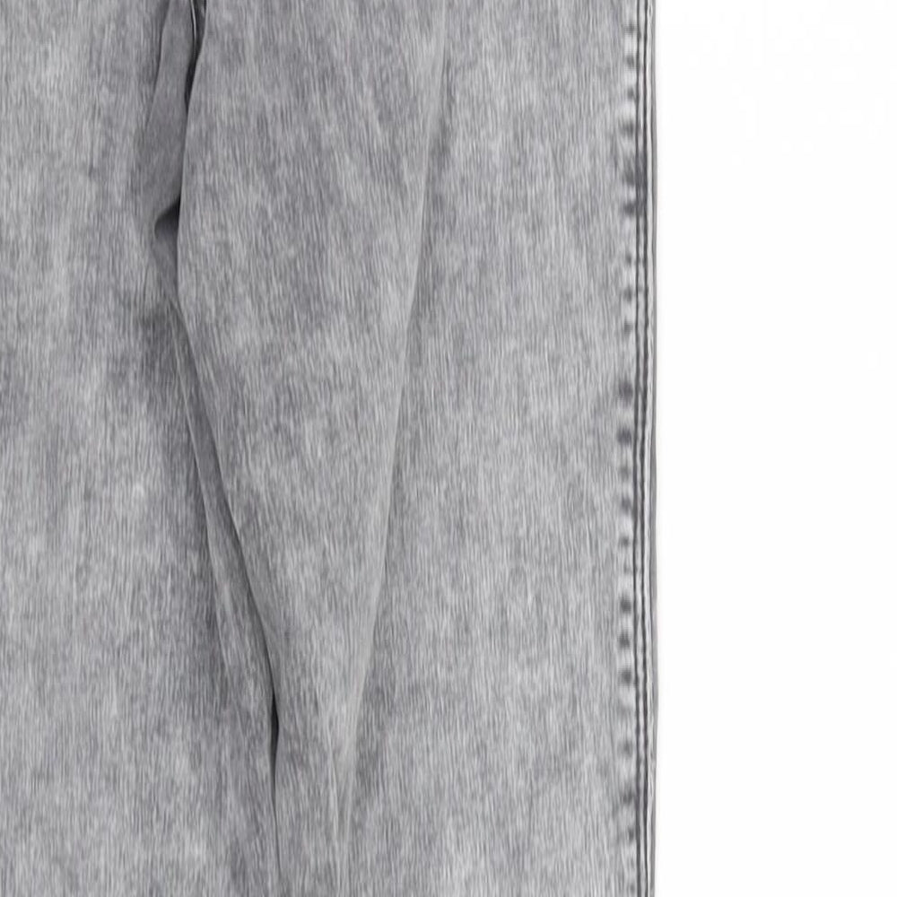 Brand and care label for Next women’s grey straight jeans, size UK 6, 29-inch leg