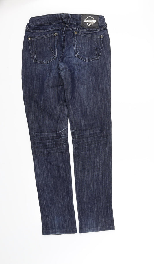kiss me Womens Blue Straight Jeans Size M L31 in