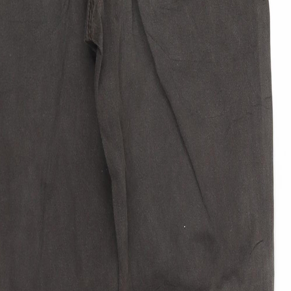 Brand and care label for camb women’s brown straight jeans, size UK 10, 33-inch leg