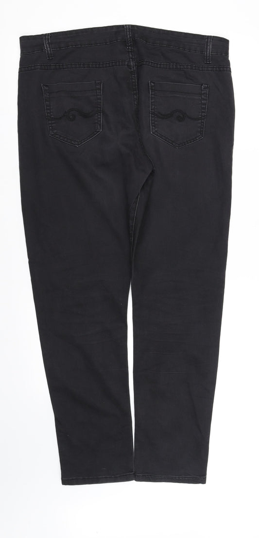 pre worn Womens Black Trousers Size M L34 in
