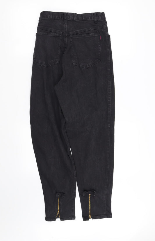 pre worn Womens Black Straight Jeans Size 14 L34 in
