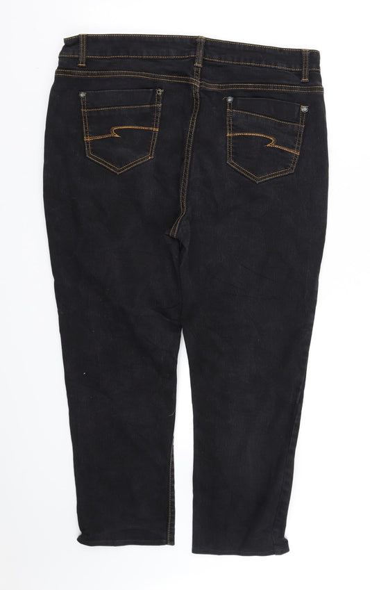 wave tip Womens Blue Trousers Size 12 L28 in