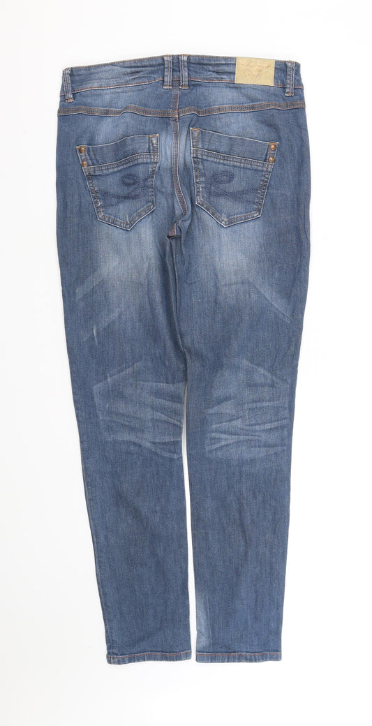 pre worn Womens Blue Straight Jeans Size M L32 in