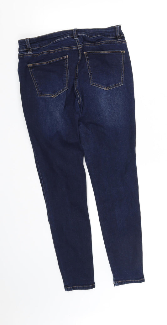 pre word Womens Grey Straight Jeans Size 12 L29 in
