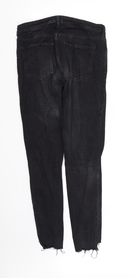 Divided Womens Black Straight Jeans Size 12 L32 in