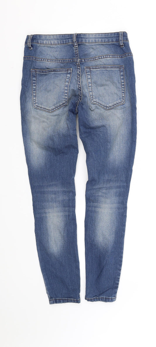Jaqueline deYong Womens Blue Straight Jeans Size M L32 in