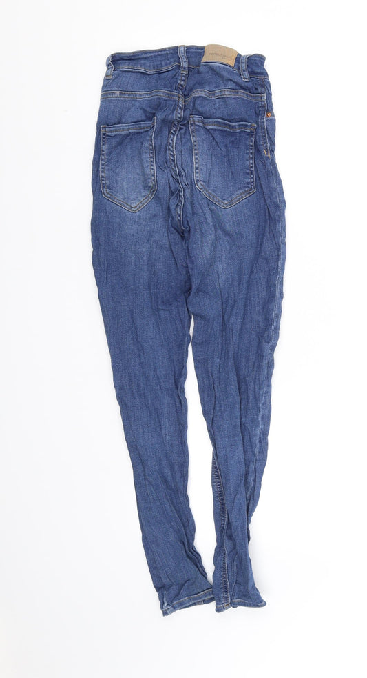 deniem Womens Blue Trousers Size S L27 in