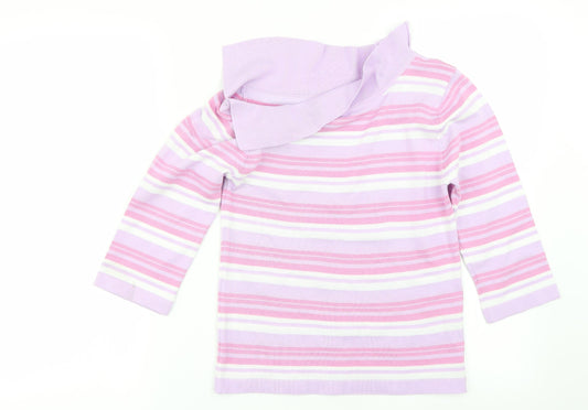 QED London Womens Purple Basic Polo Size M