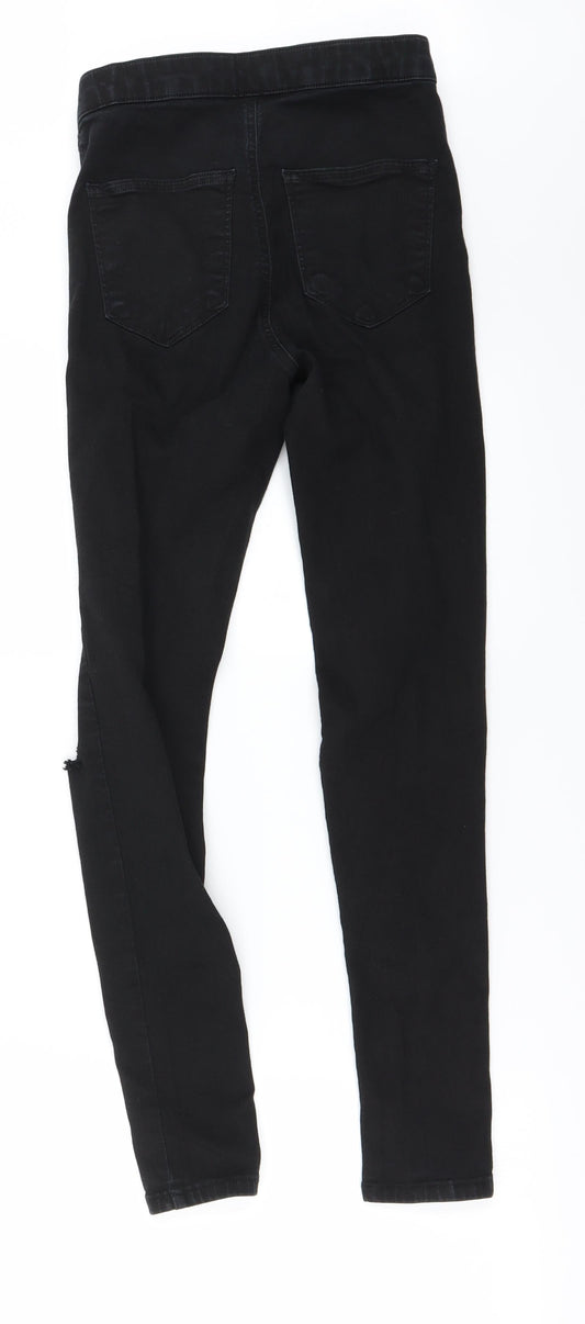 Topshop Mens Black Skinny Jeans Size 28 in L24 in