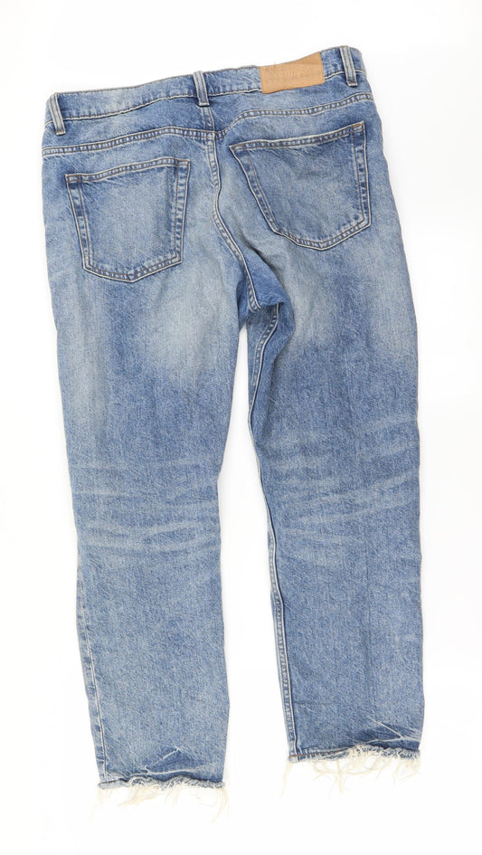 Preworn Womens Blue Straight Jeans Size 32 in L23 in