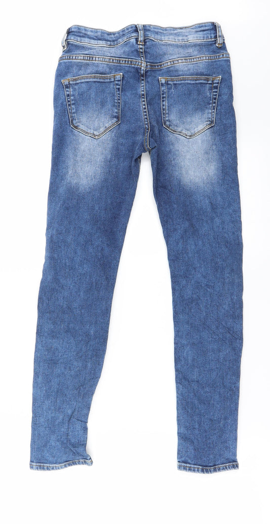 Preworn Womens Blue Straight Jeans Size 23 in L24 in