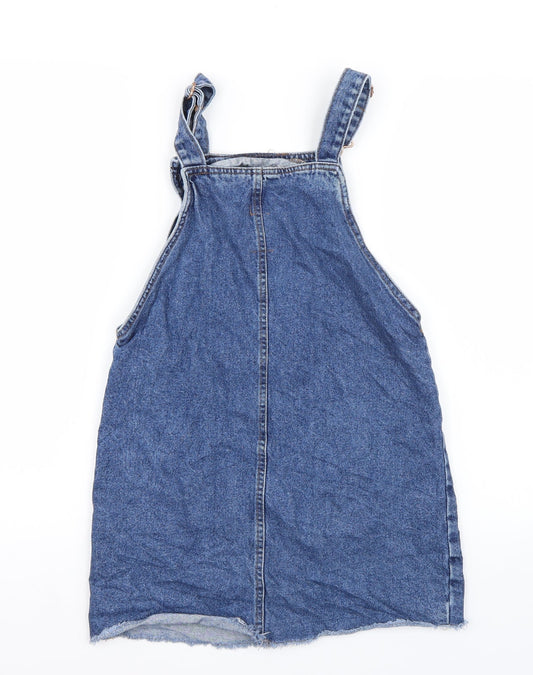 Denim & Co. Girls Blue Dungaree One-Piece Size 11 Years