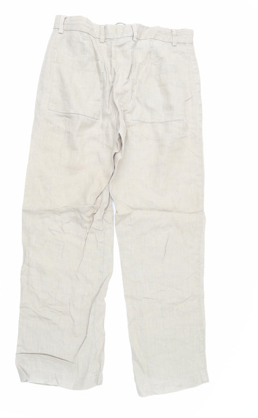 NEXT Womens Beige Trousers Size 30 in