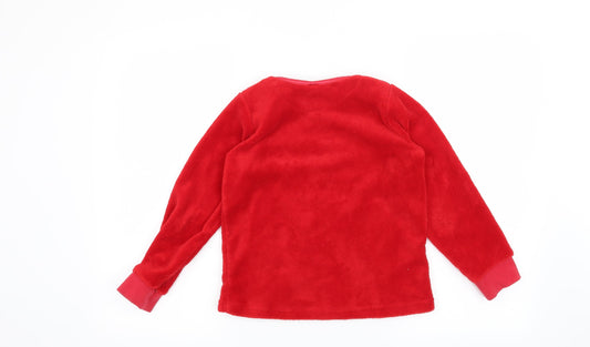 Disney Girls Red Solid Top Pyjama Top Size 8-9 Years - Disney Minnie Mouse