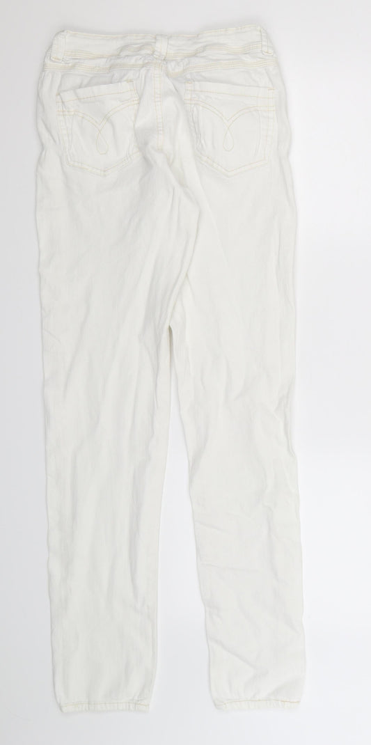 Denim Co Womens White Denim Jegging Jeans Size 10 L32 in