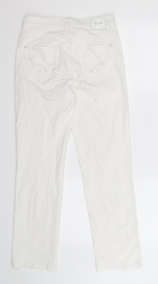 Gerry Weber Womens White Denim Skinny Jeans Size 10 L27 in