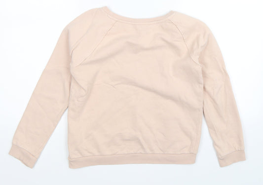 H&M Girls Beige Pullover Sweatshirt Size 11-12 Years