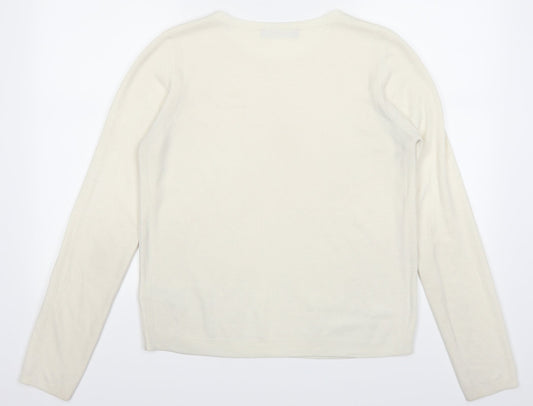 Marks and Spencer Womens Ivory Pullover Jumper Size 12