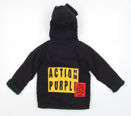 ss Girls Black Jacket Size 8 Years