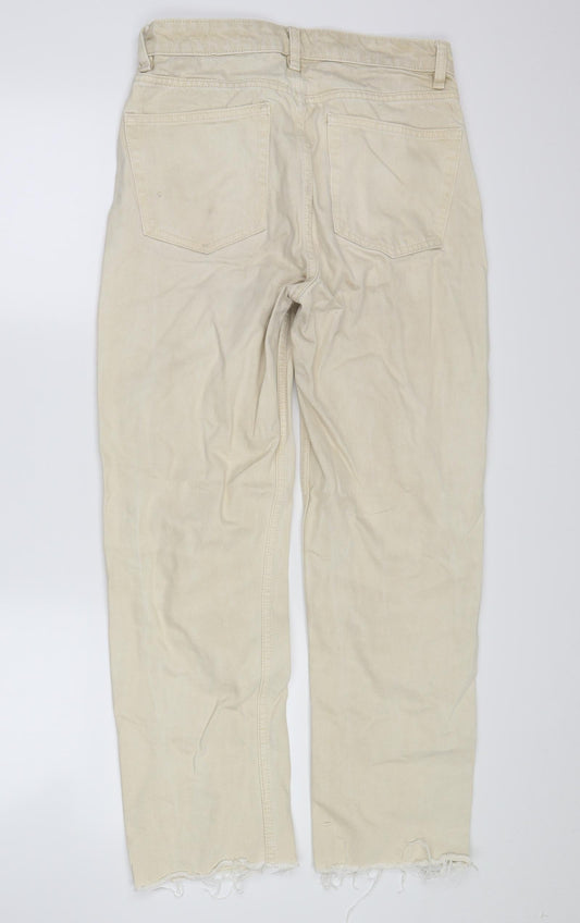demim co Womens White Denim Straight Jeans Size 10
