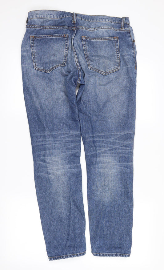 denim co Womens Blue Denim Straight Jeans Size 10