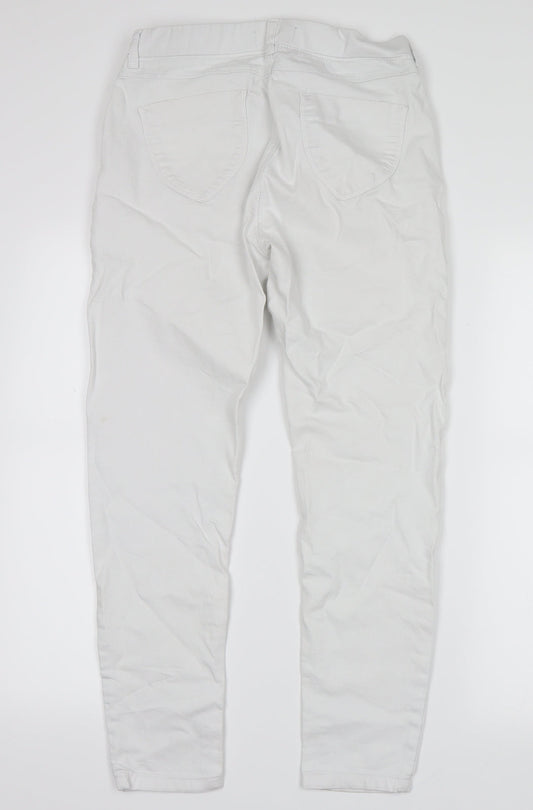 Dorothy Perkins Womens White Denim Straight Jeans Size 6