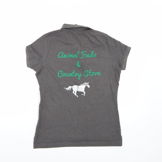 Asquith & Fox Womens Grey Basic Polo Size M