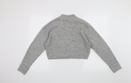 New Look Girls Grey Pullover Jumper Size 12-13 Years