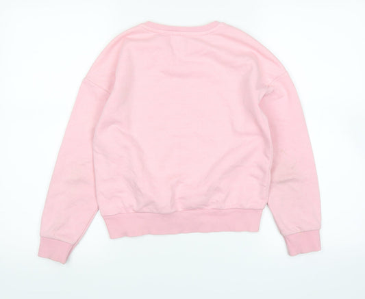 Active Girls Pink Pullover Jumper Size 10-11 Years