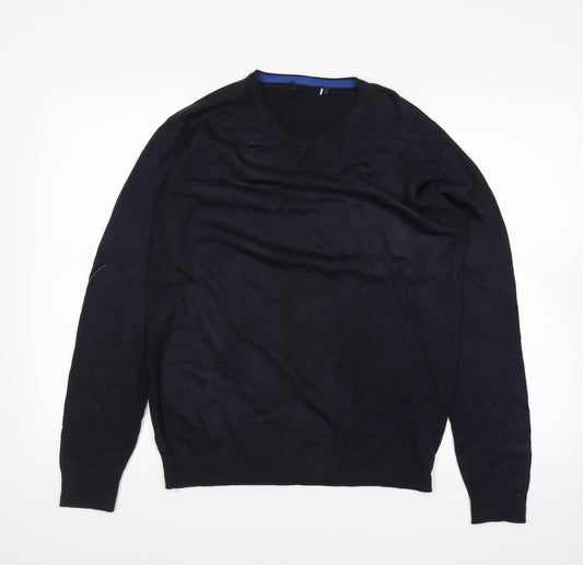 EWM Mens Blue Pullover Jumper Size S