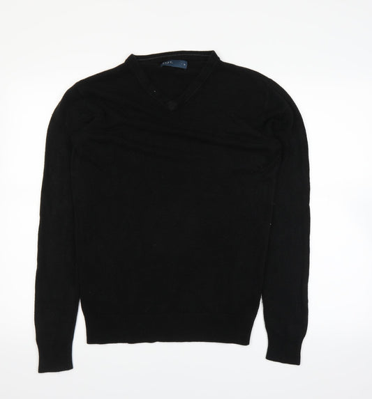 Easy Mens Black Pullover Jumper Size M