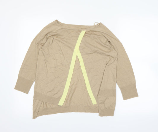 Zara Womens Brown Basic T-Shirt Size S