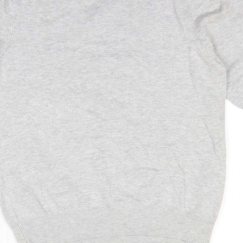 Brand and care label for BHS women’s grey pullover sweatshirt, size UK 12