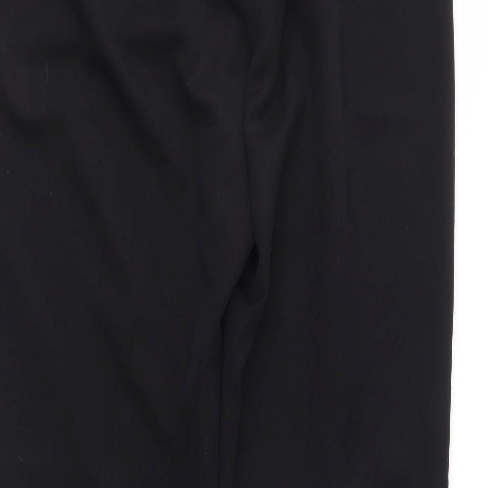 Preworn Womens Black Trousers Size 12 L31 in