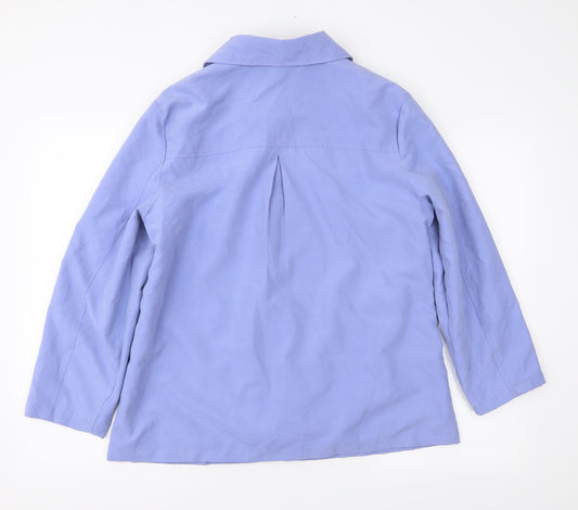 Preworn Womens Blue Jacket Coat Size 14