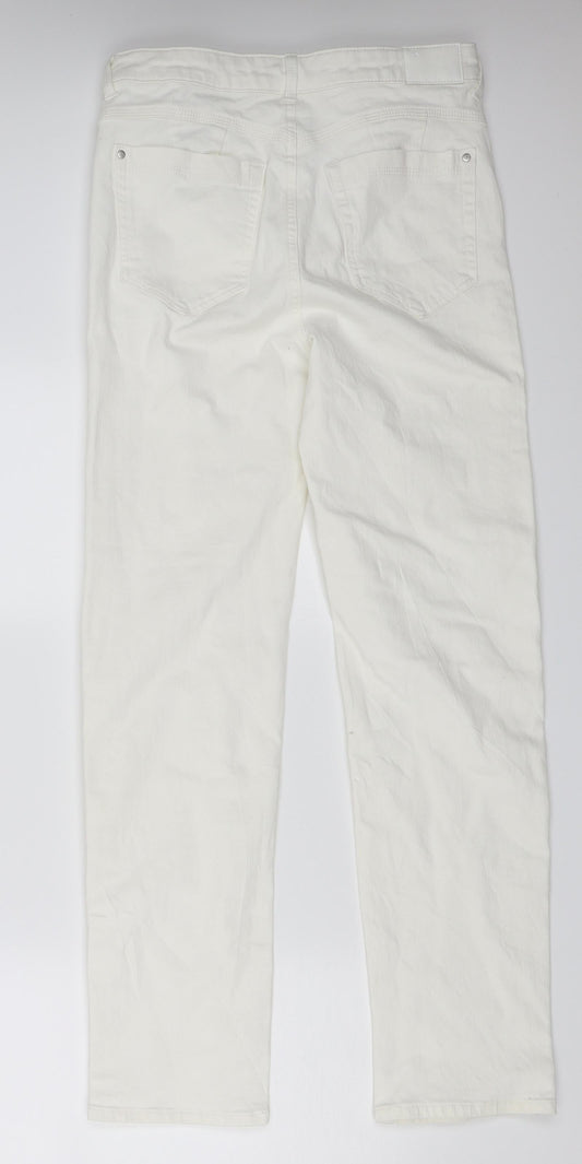 Marks and Spencer Womens White Straight Jeans Size 31 in L31 in