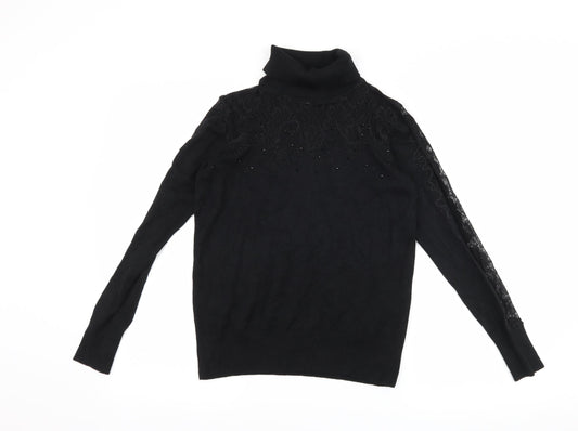Anthology Womens Black   Pullover Jumper Size 8
