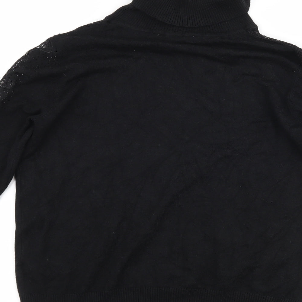 Brand and care label for Anthology women’s black jumper, size UK 8
