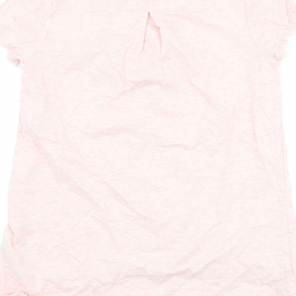 NEXT Girls Pink Basic T-Shirt Size 11 Years - girl