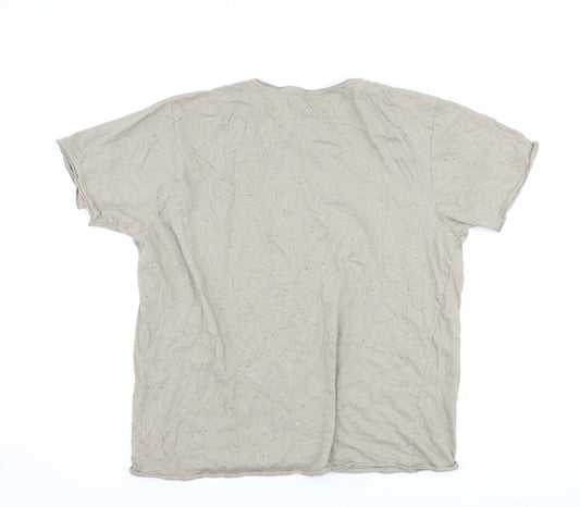 Fluid Mens Brown T-Shirt Size 2XL