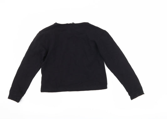 Very Girls Black Pullover Sweatshirt Size 11 Years - amour