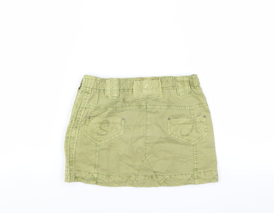 sweetage Girls Green A-Line Skirt Size 7 Years