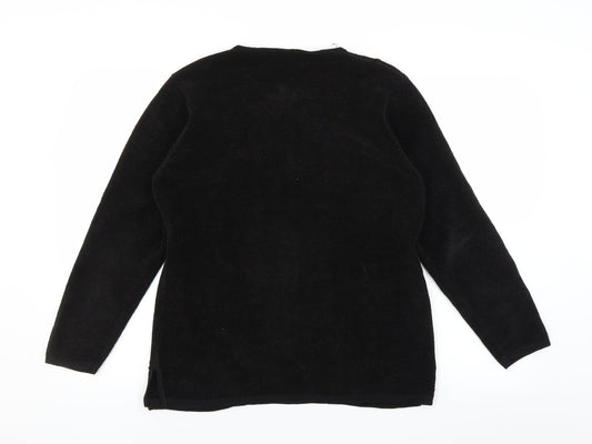 Reflect Collection Mens Black Cardigan Jumper Size S