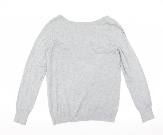 Matalan Womens Grey Cardigan Jumper Size 16 - STRETCH