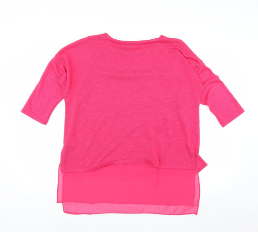 Preworn Womens Pink Pullover Jumper Size M
