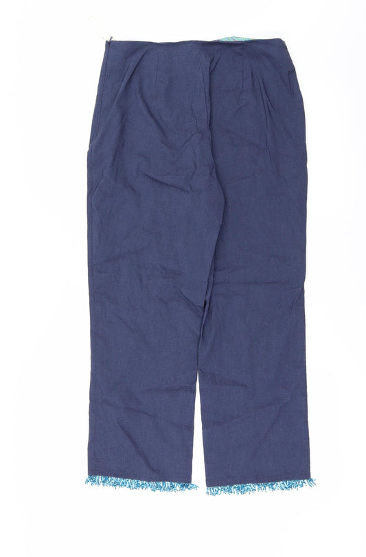 Dorothy Perkins Womens Blue Trousers Size 12 L24 in